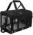 Soft Sided Cat/Dog Carrier,Collapsible Pets Travel Carriers for Pet/Puppy with Shoulder Strap & Removable Mat,Mesh Top Load Small Dogs/Cats Carry Bag Up to 17 Lbs TSA Airline Approved（Black,M）