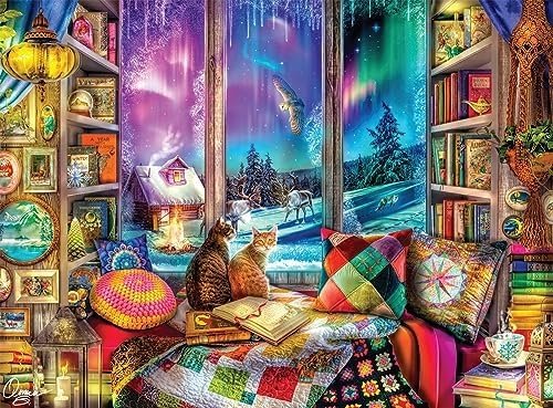 Buffalo Games – Aimee Stewart – Winter Reading Nook – 1000 Piece Jigsaw Puzzle for Adults Challenging Puzzle Perfect for Game Nights – Finished Puzzle Size is 26.75 x 19.75